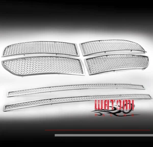FOR 05-07 MAGNUM FRONT UPPER + BUMPER STAINLESS STEEL MESH GRILLE COMBO 6PCS - Bild 1 von 4