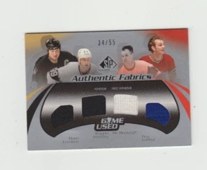 GRETZKY / LEMIEUX / HOWE / LAFLEUR 2003/04 SP GAME USED AUTHENTIC FABRICS - Bild 1 von 2