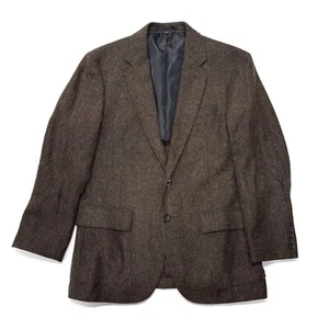 J Crew Blazer Herren 42 S Braun Ludlow Moon British Tweed Fischgrät Anzugjacke - Bild 1 von 13