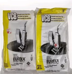 Sacchetti aspirapolvere monouso VCB Eureka tipo U 2 confezioni da 3 nuovi 5 sacchetti totali - Foto 1 di 2