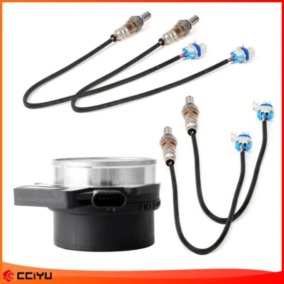 4X Sensor de oxígeno O2 02 y sensor de flujo de aire de masa para GMC Sierra 1500 2003-2005 Foto 1 de 4