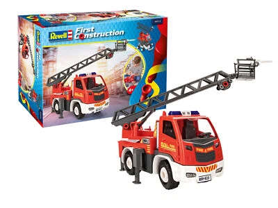 REVELL 00914 First Construction - Turntable Ladder Fire Truck - Immagine 1 di 3