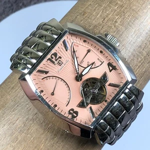 Louis Bolle Men E454M-2504 Stainless Automatic For Watch Parts Or Repair Only - Picture 1 of 15