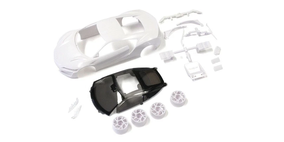 Kyosho Honda NSX White Body Set (w/ Wheels) White Mini Z Body Set KYOMZN186 - Image 1 of 1