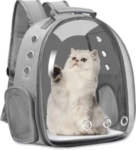 TrutDot Cat Carry Bag for Dogs and Cats, Spaceship Capsule Rucksack, Transparent - Picture 1 of 8