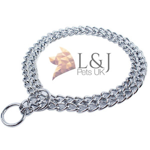 Double choke chain collar |  Heavy Duty, Dog Control | All sizes Available