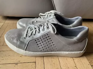 Salamander Sneakers Damen Gr. 39 Leder Silber-Grau Schuhe Sommer TOP - Bild 1 von 10