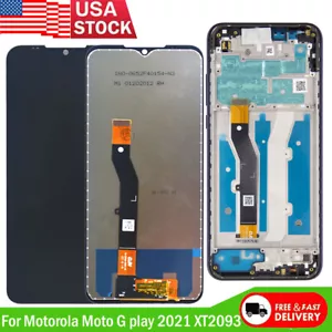 Sostituisci per Motorola Moto G play 2021 XT2093 LCD montaggio touch screen ± cornice - Foto 1 di 11