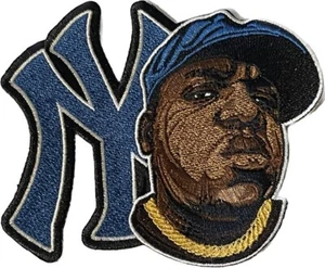 NY Yankees Biggie Patch NY Patch Iron On 4" x 4" - Picture 1 of 1