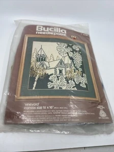 Vintage Bucilla Vineyard Lot 4236 Canvas Needlepoint Persian Crewel Wool Kit 1 - Bild 1 von 4