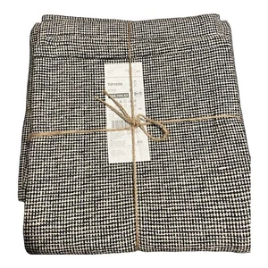Nagelneuer großer IKEA TIPHEDE Teppich, Flachgewebe, schwarz/natura 155x220 cm - Bild 1 von 1