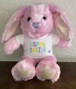 BUILD A BEAR Mini kleiner rosa Hase Kaninchen mit Osterhemd Plüschtier - Bild 1 von 7