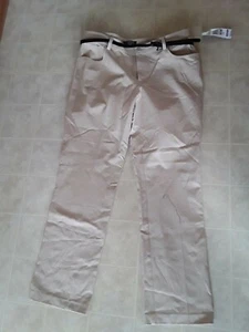 Ralph Lauren Beige Cotton Blend Dress Casual  Pants Women’s Size 16 NWT - Picture 1 of 3
