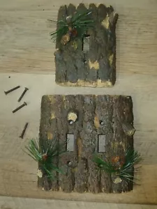 ¡Cubiertas de interruptor de pared Pine Design! ¡Incluye 2! - Imagen 1 de 1