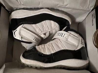 Nike Jordan 11 white concord toddler size 6c - Image 1 of 4