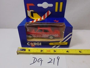 Vintage Corgi Toys Diecast Car NOS IOB 1984 J14 Mercedes 2400 Team Car Red - Picture 1 of 4