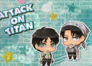 clear file folder Attack on Titan anime movic Eren Jaeger Yeager Levi - Picture 1 of 2