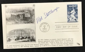 Mel Stottlemyre Signed 1st Day Envelope AUTO B. Ruth Cachet NY Yankees (d.2019)! - Picture 1 of 2