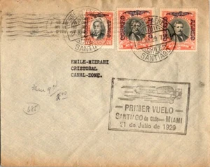 Pan American World Airways Primer Vuelo Santiago Chile - Zona Canal Cristóbal - Imagen 1 de 2