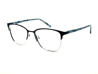 AUTHENTIC DKNY DK3002 400 Blue Women Square Eyeglasses 52mm 17 135 - Image 1 of 4