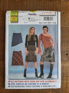 Falda sin cortar Burda moda joven patrón de costura 8561 talla 8 10 12 14 16 18 20 - Imagen 1 de 3