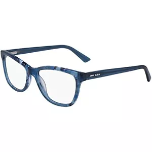 NEW Anne Klein AK 5074 400 Blue Horn Eyeglasses 53mm with AK Case - Picture 1 of 2