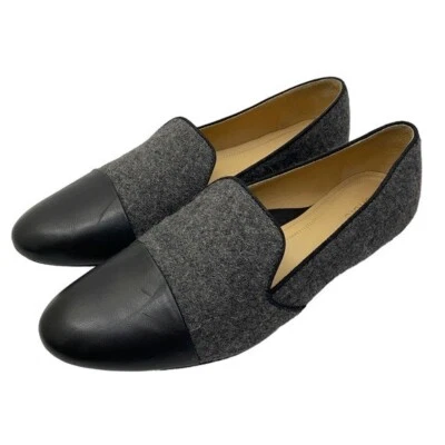 Zapatos planos de ballet Nurture Reikel para mujer talla 9,5 cuero negro gris Foto 1 de 4