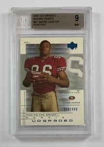 2001 Upper Deck #87 Andre Carter 9 Mint BGS Graded Card GC5-7404 - Picture 1 of 2