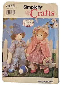 Simplicity UNCUT Crafts Pattern 7476 Shirley Botsford 18" Puppe & Kleidung - Bild 1 von 3