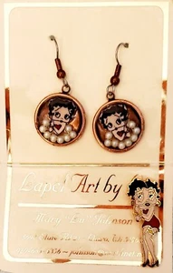 Betty Boop Ohrhänger hinzugefügt Betty Boop Emaille Pin - Bild 1 von 4