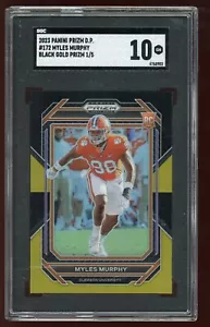 2023 Panini Prizm Draft Picks Myles Murphy Black Gold Prizm Rookie RC /5 SGC 10 - Picture 1 of 2