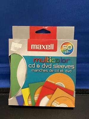 Maxell Cd and  DVD Paper Sleeves Multicolor 50 Count - Image 1 of 4