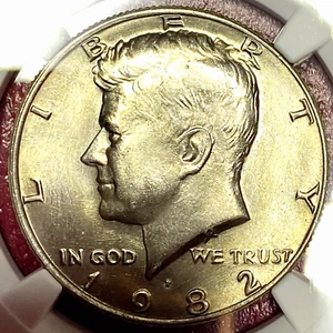 NGC MS-67! 1982-P KENNEDY HALF - Picture 1 of 3