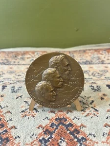 MONTANA Territorial Centennial 1964 HUGE 2 1/2" Bronze Coin Medallion - Picture 1 of 2