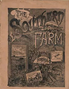 Atlanta, Ga- The Southern Farm: A Journal of Practical Agriculture October 1890 - Foto 1 di 2