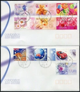 Australia 2003 - Celebration & Nation, complete set on 2 FDC's - Picture 1 of 1