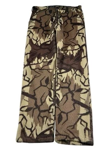 Vintage Predator Camouflage Hunting Pants Polarfleece Mens Size Large 34x32 - Picture 1 of 9