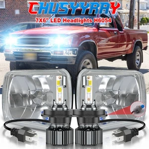 Pair 5x7" 7x6 LED Headlight Hi/Lo Beam DRL For Toyota Pickup 82-95 Tacoma 95-97 - Picture 1 of 19