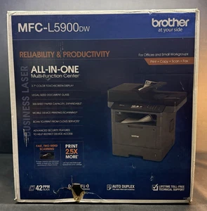 Nuova scatola aperta, Brother MFC-L5900DW, nero, monocromatico, stampante laser multifunzione - Foto 1 di 16
