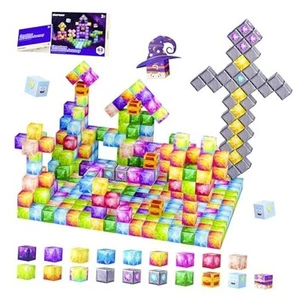 Magnetic Blocks, Jewel Adventures Edition, Magnetic Building Cubes, Boys & - Picture 1 of 7