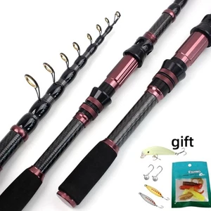 Caña de pescar telescópica caña giratoria/fundición acción rápida alta sensibilidad viaje - Imagen 1 de 20
