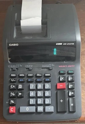 Casio DR-270TM Heavy-Duty Print Calculator 12 Digit Office Desktop Machine WORKS - Image 1 of 4