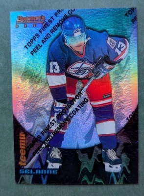 1994-95 Topps Finest - Bowman's Best Veterans Teemu Selanne #14 refractor Foto 1 de 2