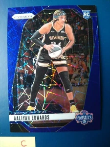 2024 Panini Prizm Blue Velocity Prizm Aaliyah Edwards #70 Mystics Rookie RC - Picture 1 of 2