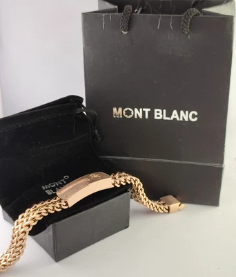 Pulsera Montblanc de lujo de acero inoxidable para hombre con caja - "Envío gratuito" Foto 1 de 4