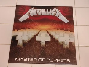 1986 METALLICA Master of Puppets, 12" Red Vinyl Blackened Recordings - Foto 1 di 9