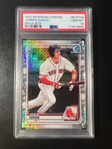 2020 Bowman Chrome Mega Box Refractor #BCP144 Jarren Duran PSA 10 #656 - Picture 1 of 2