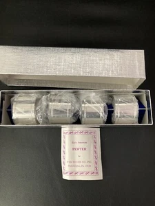 early American  pewter-napkin holders 4. Web Silver Company New￼ - Picture 1 of 4