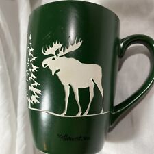 Yellowstone National Park Coffee Mug Cup Marbled Green Moose Woods