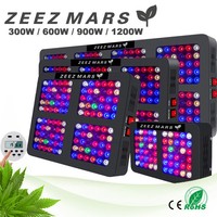 ZEEZ MARS 300W/600W/900W/1200W LED Grow Light Full Spectrum w/ Timer Plant Bloom
